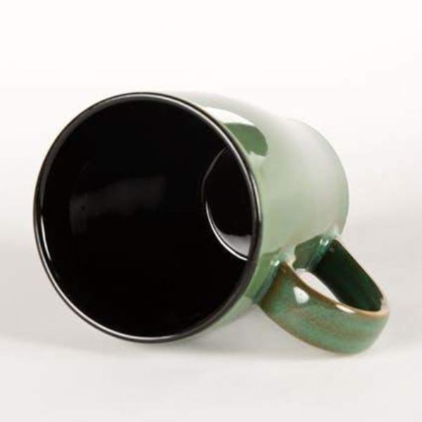 16 oz. Ceramic Mug (Willow Green/Black)