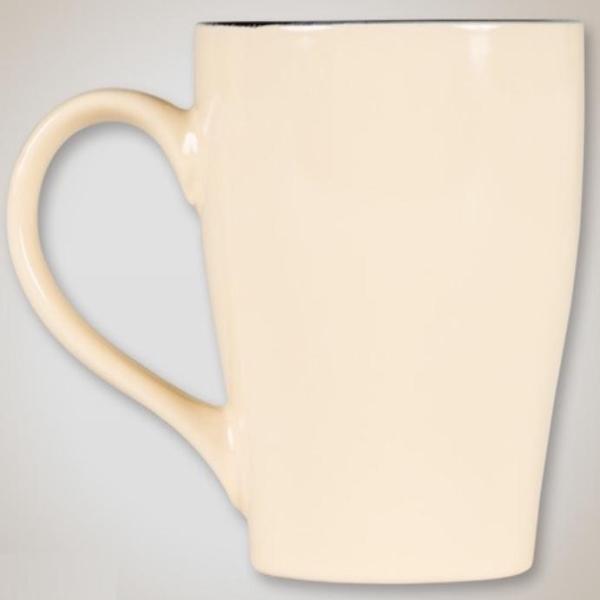 16 oz. Ceramic Mug (Sand/Black) - Tea Ware from Imperial Tea Garden®