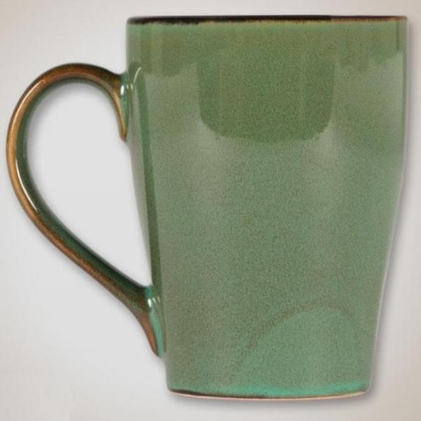 16 oz. Ceramic Mug (Willow Green/Black)