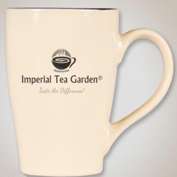 16 oz. Ceramic Mug (Sand/Black) - Tea Ware from Imperial Tea Garden®